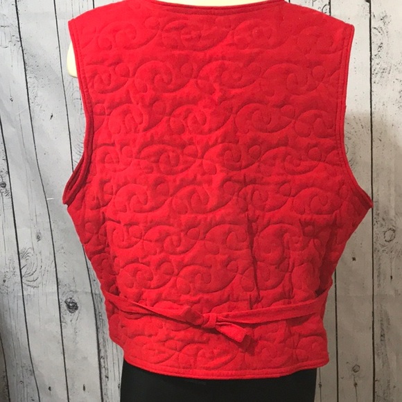 NWOT Elizabeth Jane corduroy textured vest 100% cotton - Picture 5 of 10